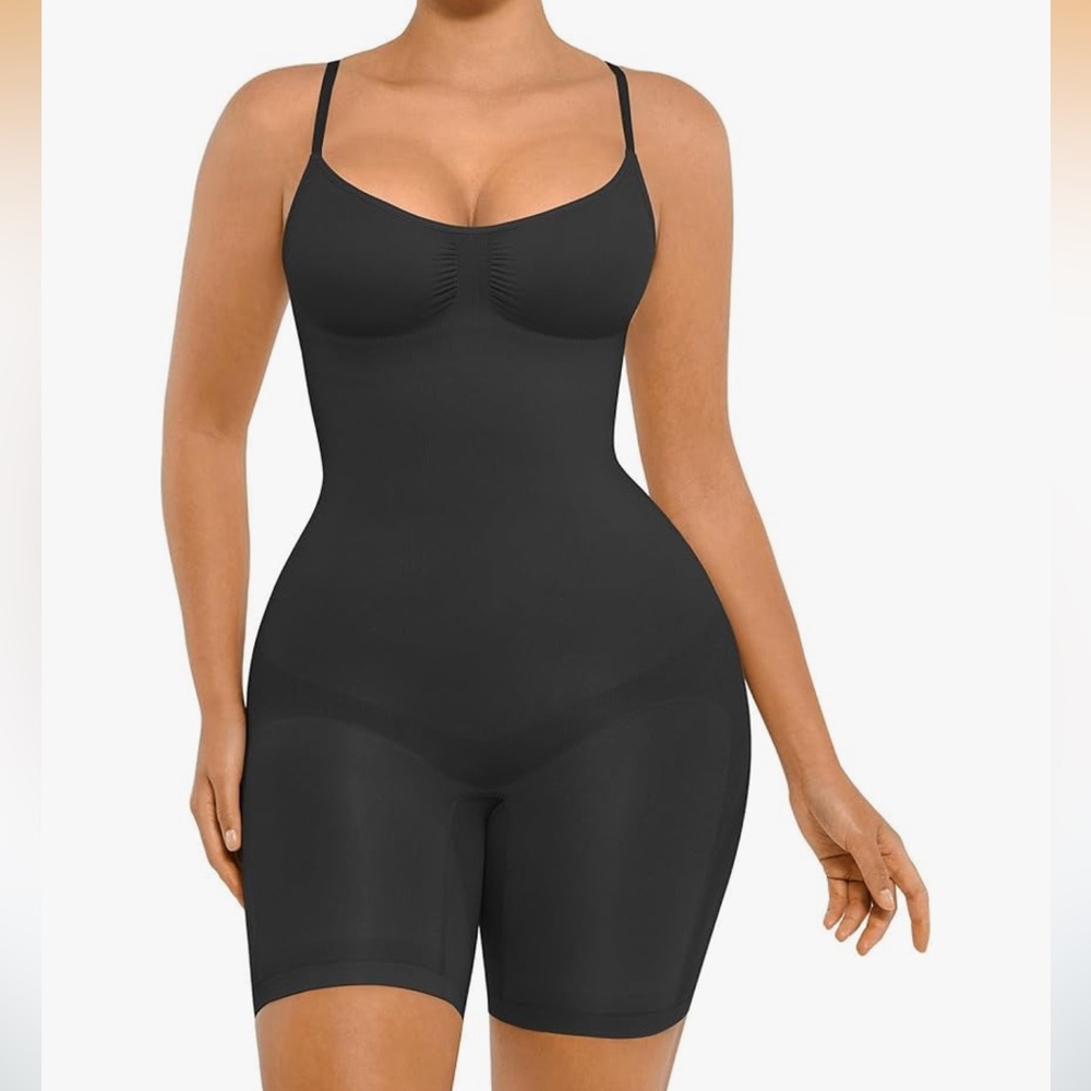 Everyday Black Seamless Full-Body Shapewear Bodysuit Size XL